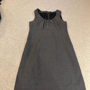 J. Crew Gray Pleated Dress for Work